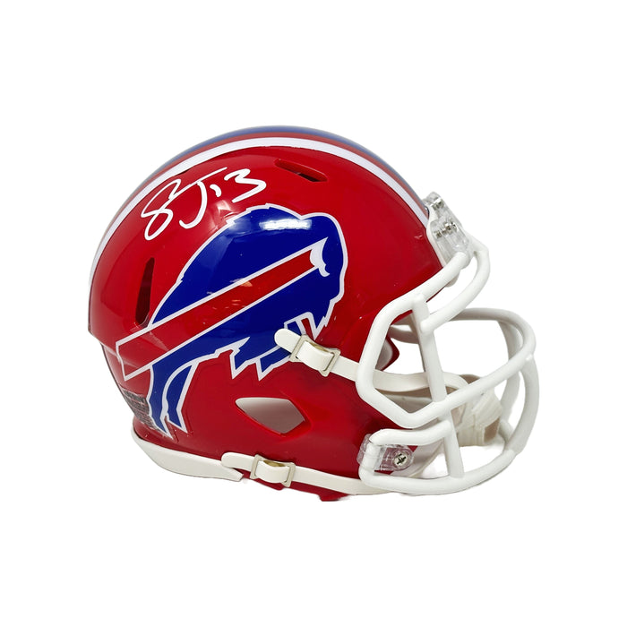 Stevie Johnson Signed Buffalo Bills Red TB Speed Mini Helmet Signed Mini Helmets TSE Buffalo