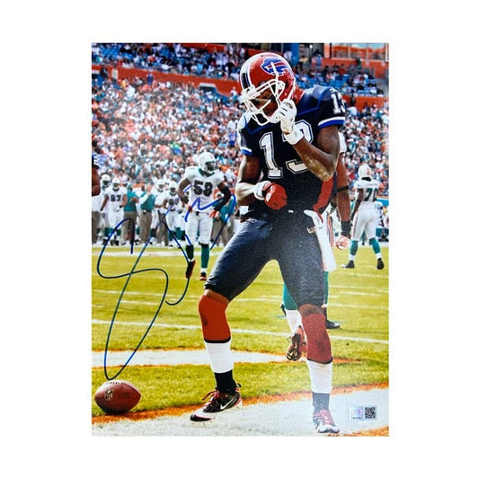 Stevie Johnson Signed Dancing in End Zone Photo Signed Photos TSE Buffalo
