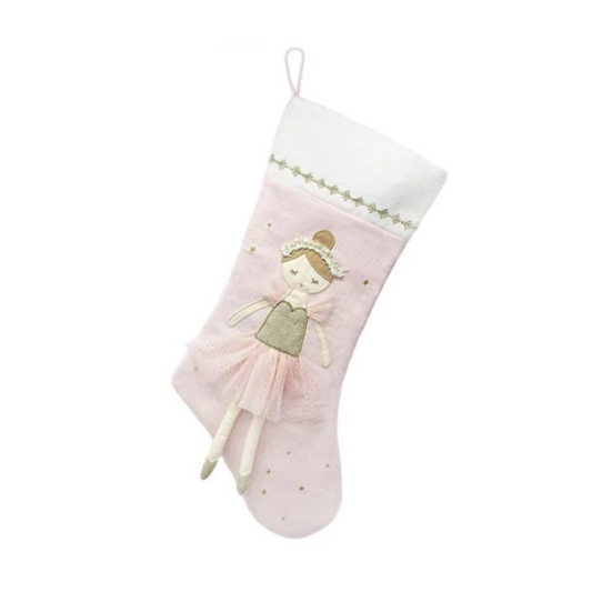 Sugar Plum Ballerina Christmas Stocking