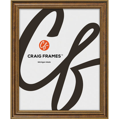 Stratton .75", Ornate Bronze Picture Frame - 4 Piece Set