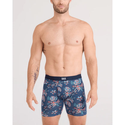 SAXX - VIBE XTRA SUPER SOFT BOXER BRIEF | PINEAPPLE TROPIC-INDIGO