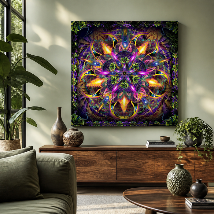 Sylvan Perception — stretched canvas print — room-wide