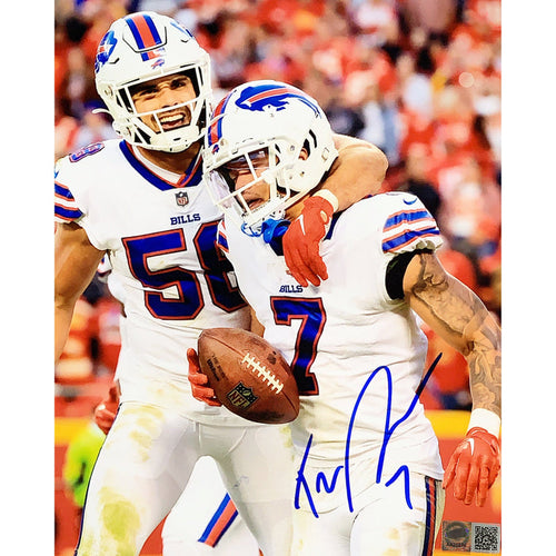 Taron Johnson Signed Celebrating with Milano 11x14 Photo Signed Photos TSE Buffalo