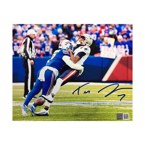 Taron Johnson Tackle vs Pats Signed Photo Signed Photos TSE Buffalo