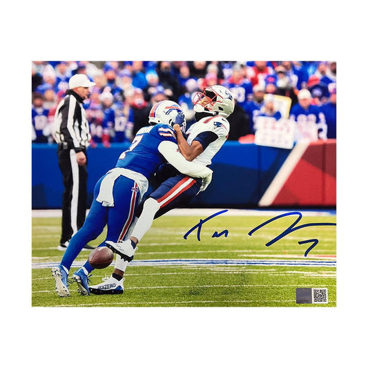 Taron Johnson Tackle vs Pats Signed Photo Signed Photos TSE Buffalo