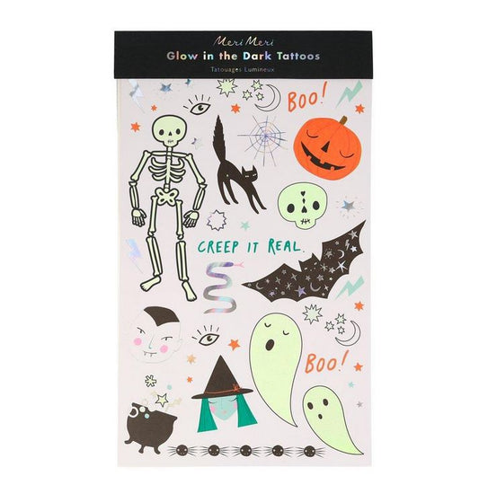 Halloween Glow Tattoo Sheets