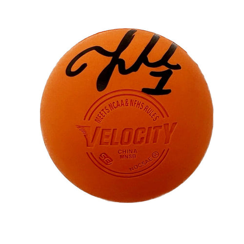 Tehoka Nanticoke Signed Orange Lacrosse Ball Signed Lacrosse Balls TSE Buffalo