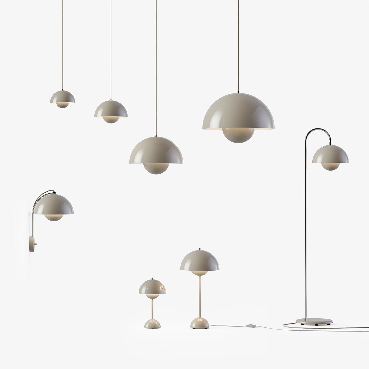 &tradition | flowerpot VP12 floor lamp | grey beige