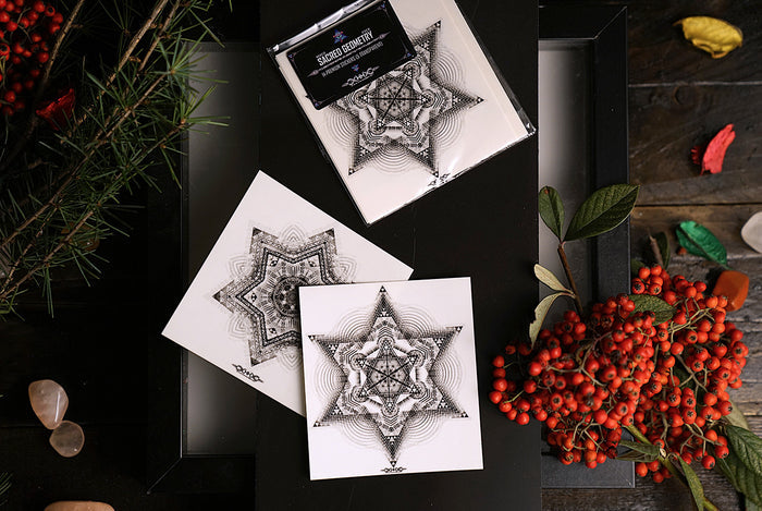 Transparent Sacred Geometry Sticker Pack