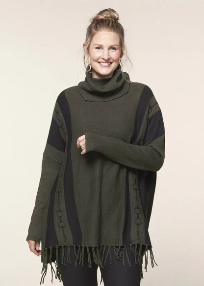 Turtleneck Poncho Sweater Kerrits EQL
