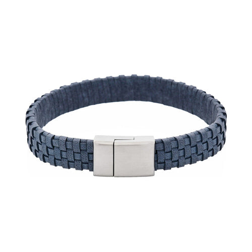 Tuscan Braid Midnight Italian Leather Bracelet