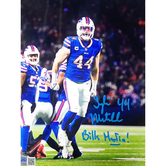 Tyler Matakevich Signed Jumping 8x10 Photo with Bills Mafia! Signed Photos TSE Buffalo
