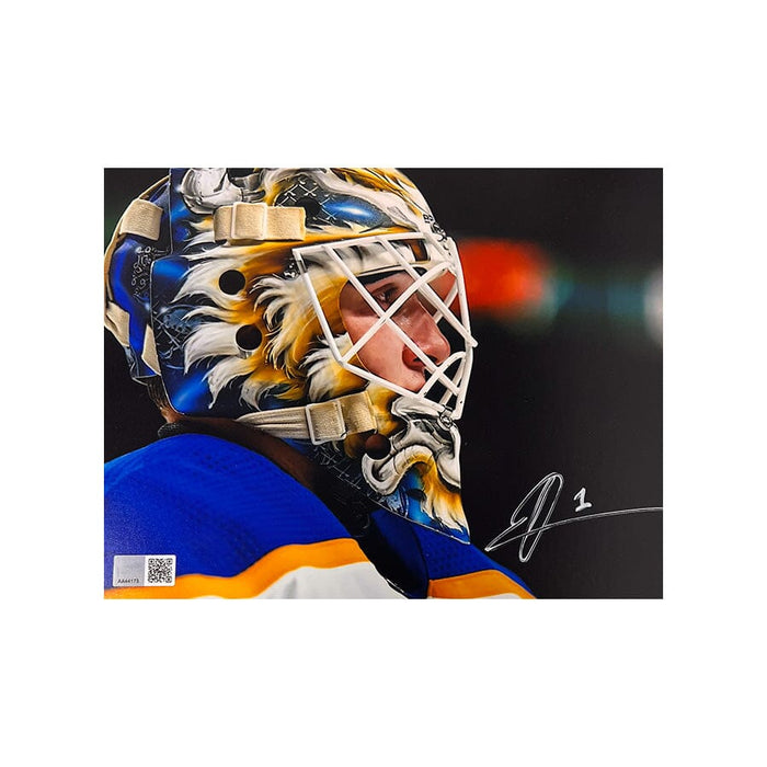Ukko-Pekka Luukkonen Signed Up Close 8x10 Photo Signed Hockey Photo TSE Buffalo White Signature