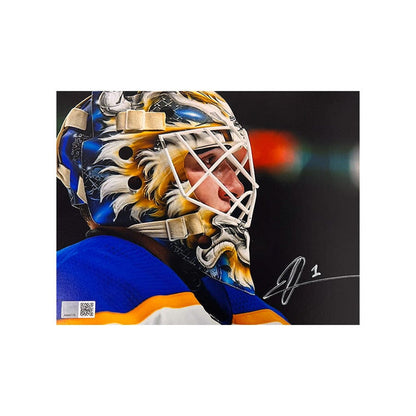Ukko-Pekka Luukkonen Signed Up Close 8x10 Photo Signed Hockey Photo TSE Buffalo White Signature