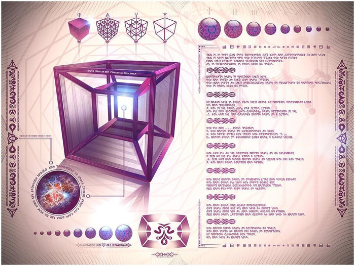 Universal Transmissions II - Tesseract Limited Edition Metallic Archival Print