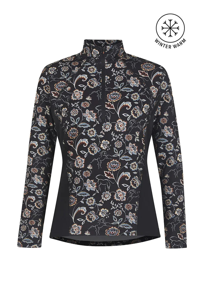 Up Tempo Fleece Tech Top - Print Kerrits
