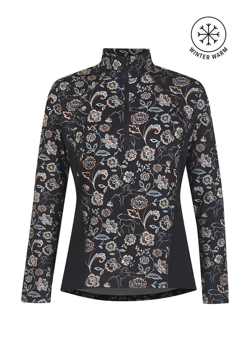 Up Tempo Fleece Tech Top - Print Kerrits