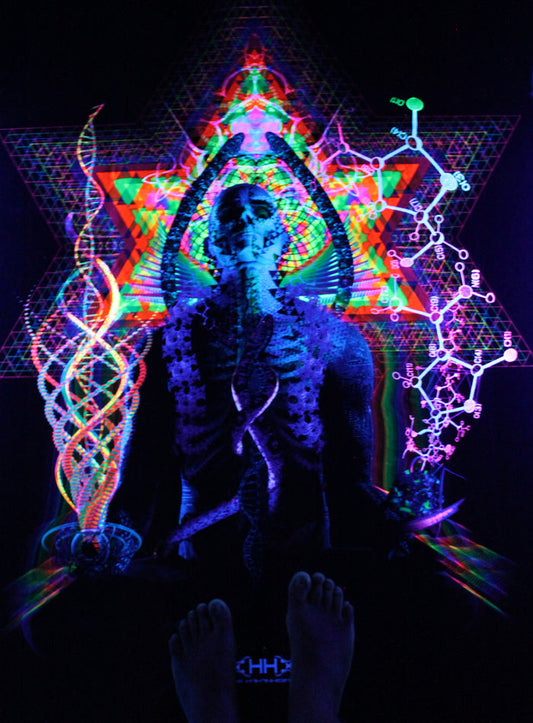 UV Active NEON Canvas Backdrop - Activate