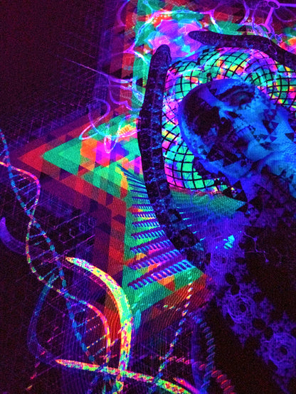 UV Active NEON Canvas Backdrop - Activate