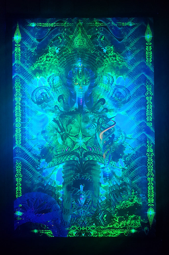 UV Active NEON Canvas Backdrop - Contact 33 x 50 cm