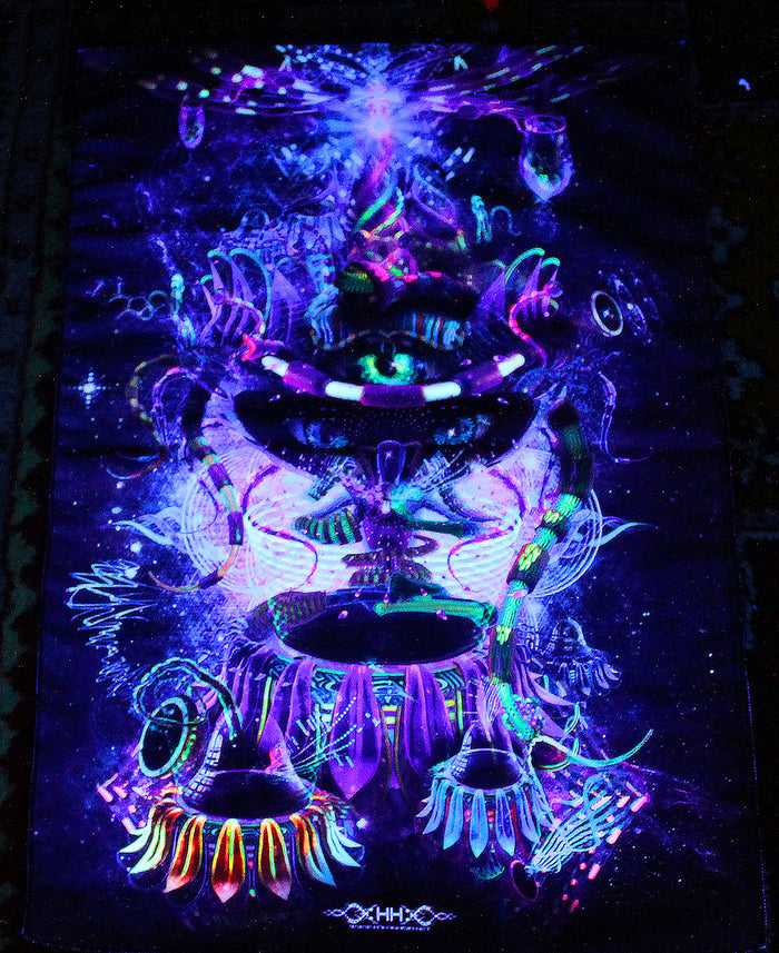 UV Active NEON Canvas Backdrop - Copelandian Paradigm
