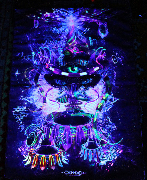 UV Active NEON Canvas Backdrop - Copelandian Paradigm