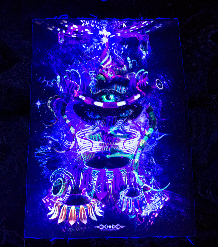 UV Active NEON Canvas Backdrop - Copelandian Paradigm