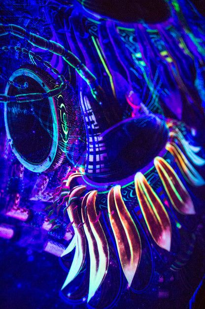 UV Active NEON Canvas Backdrop - Copelandian Paradigm