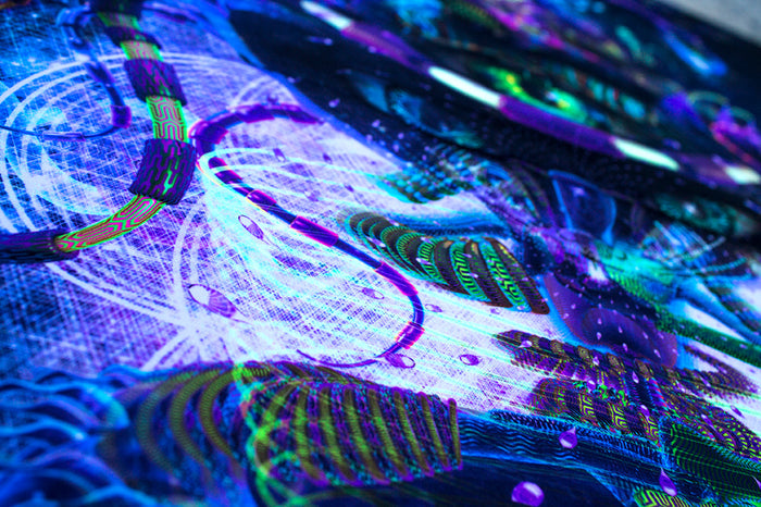 UV Active NEON Canvas Backdrop - Copelandian Paradigm