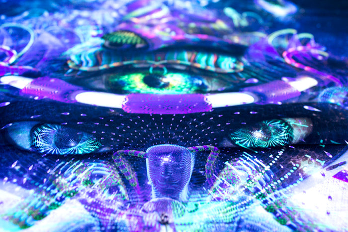 UV Active NEON Canvas Backdrop - Copelandian Paradigm