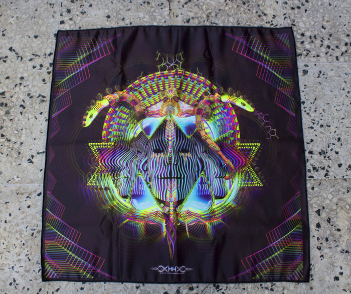 UV Active NEON Canvas Backdrop - Rubix Harlequin 44 x 44 cm