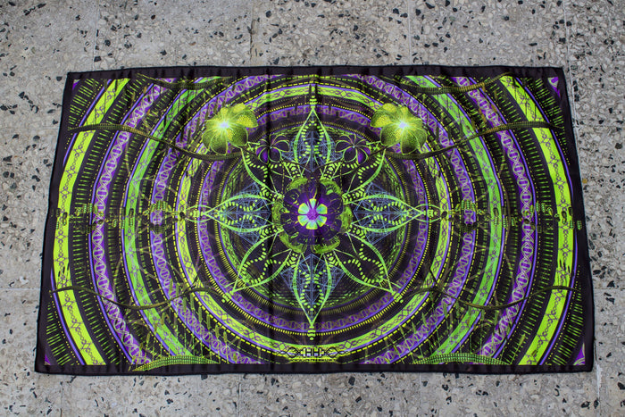UV Active NEON Canvas Backdrop - Under the Dome 97 x 56 cm