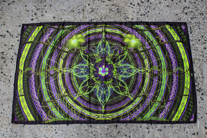 UV Active NEON Canvas Backdrop - Under the Dome 97 x 56 cm