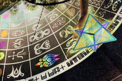 UV Active NEON Lycra Backdrop - Recursive Pantheism (UV Activated)