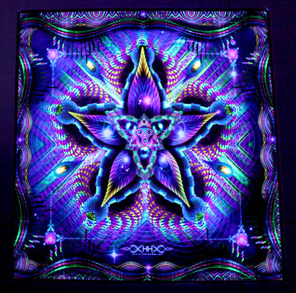 UV Active NEON Lycra Tapestry / Backdrop - Cerebral Moksha