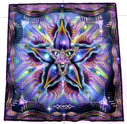 UV Active NEON Lycra Tapestry / Backdrop - Cerebral Moksha