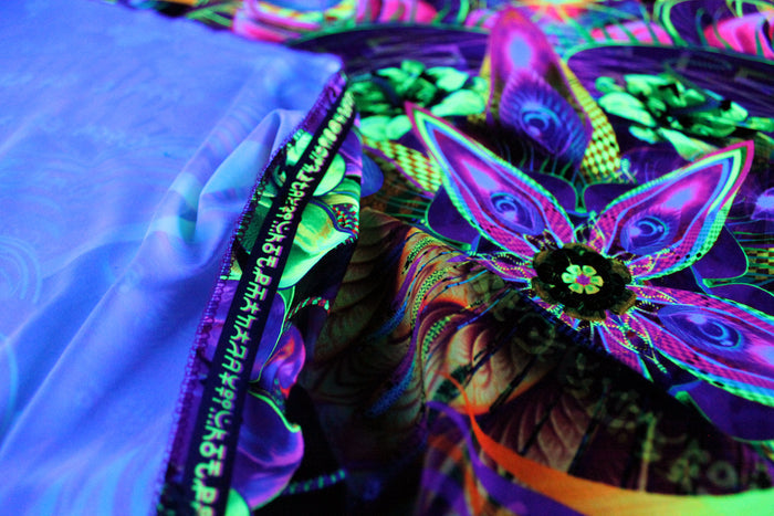 UV Active NEON Lycra Tapestry / Backdrop - Sylvan Perception