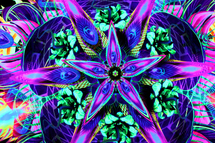 UV Active NEON Lycra Tapestry / Backdrop - Sylvan Perception