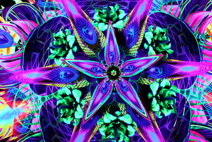 UV Active NEON Lycra Tapestry / Backdrop - Sylvan Perception