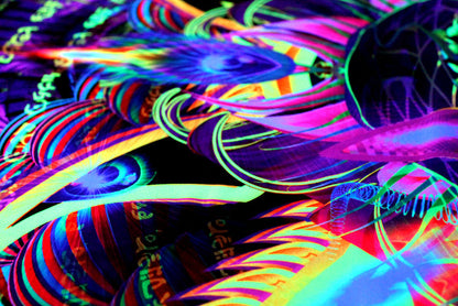 UV Active NEON Lycra Tapestry / Backdrop - Sylvan Perception