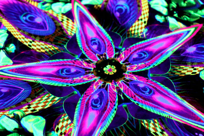 UV Active NEON Lycra Tapestry / Backdrop - Sylvan Perception