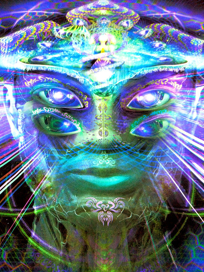 UV Active NEON Satin Backdrop - Divine Moment of Truth