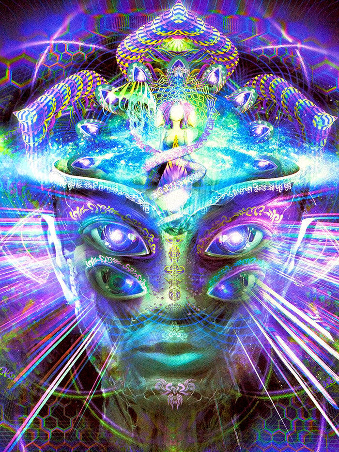 UV Active NEON Satin Backdrop - Divine Moment of Truth