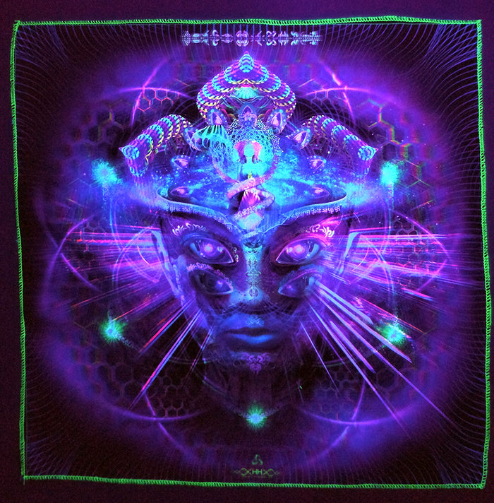 UV Active NEON Satin Backdrop - Divine Moment of Truth