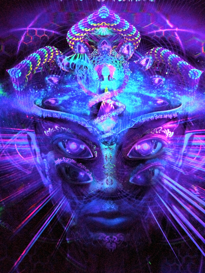 UV Active NEON Satin Backdrop - Divine Moment of Truth