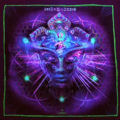 UV Active NEON Satin Backdrop - Divine Moment of Truth