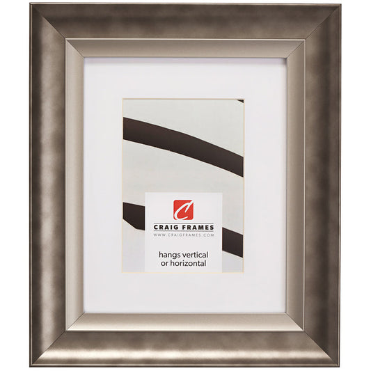 Ventura 2", Matted Pewter and Silver Picture Frame