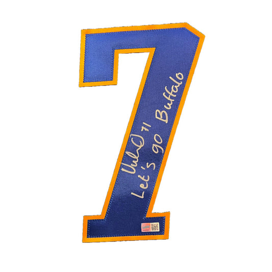 Victor Olofsson Signed Jersey Number #7 with Let's Go Buffalo CLEARANCE TSE Buffalo