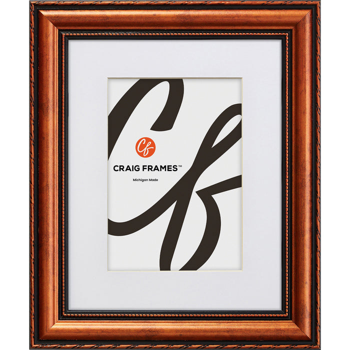 Victoria 1.375", Matted Ornate Copper Picture Frame - 4 Piece Set
