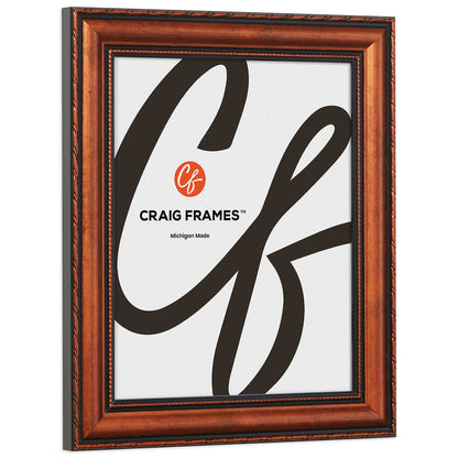 Victoria 1.375", Ornate Copper Picture Frame - 4 Piece Set